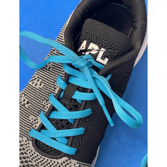 APL Sneakers Black and White with Blue Accents. Size 8.5 - Picture 5 of 14